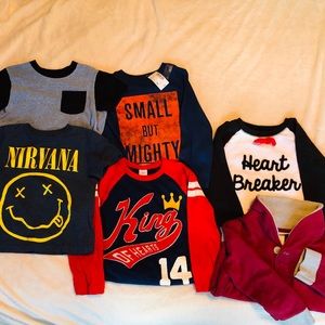 (ALL Different Sizes)Short & Long Sleeve Shirts